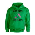 thumbnail image 1 of Awkward Styles Breast Cancer Sweater Stronger Together Unisex Hoodies, 1 of 5