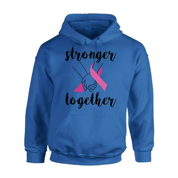 Awkward Styles Breast Cancer Sweater Stronger Together Unisex Hoodies