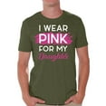 thumbnail image 1 of Awkward Styles Breast Cancer T-Shirt I Wear Pink For My Daughter T Shirts for Men, 1 of 4