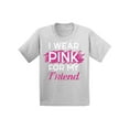 thumbnail image 1 of Awkward Styles Breast Cancer T-Shirt I Wear Pink For My Friend Kids T Shirts, 1 of 4
