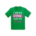 thumbnail image 1 of Awkward Styles Breast Cancer T-Shirt I Wear Pink For My Friend Kids T Shirts, 1 of 4