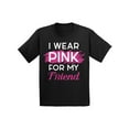 thumbnail image 1 of Awkward Styles Breast Cancer T-Shirt I Wear Pink For My Friend Kids T Shirts, 1 of 4