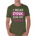 thumbnail image 1 of Awkward Styles Breast Cancer T-Shirt I Wear Pink For My Friend T Shirts for Men, 1 of 4