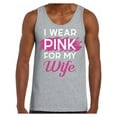 thumbnail image 1 of Awkward Styles Breast Cancer T-Shirt I Wear Pink For My Wife Tank Tops for Men, 1 of 4