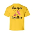 thumbnail image 1 of Awkward Styles Breast Cancer T-Shirt Stronger Together Kids T Shirts Back Print, 1 of 4