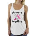 thumbnail image 1 of Awkward Styles Breast Cancer T-Shirt Stronger Together Racerback Tank Tops, 1 of 4