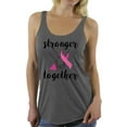 thumbnail image 1 of Awkward Styles Breast Cancer T-Shirt Stronger Together Racerback Tank Tops, 1 of 4