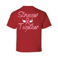 thumbnail image 1 of Awkward Styles Breast Cancer T-Shirt Stronger Together Ribbon Kids T Shirts Back Print, 1 of 4