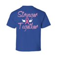 thumbnail image 1 of Awkward Styles Breast Cancer T-Shirt Stronger Together Ribbon Kids T Shirts Back Print, 1 of 4