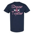 thumbnail image 1 of Awkward Styles Breast Cancer T-Shirt Stronger Together Ribbon T Shirts for Men Back Print, 1 of 4