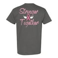 thumbnail image 1 of Awkward Styles Breast Cancer T-Shirt Stronger Together Ribbon T Shirts for Men Back Print, 1 of 4