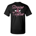 thumbnail image 1 of Awkward Styles Breast Cancer T-Shirt Stronger Together Ribbon T Shirts for Men Back Print, 1 of 4