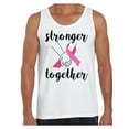 thumbnail image 1 of Awkward Styles Breast Cancer T-Shirt Stronger Together Tank Tops for Men, 1 of 4