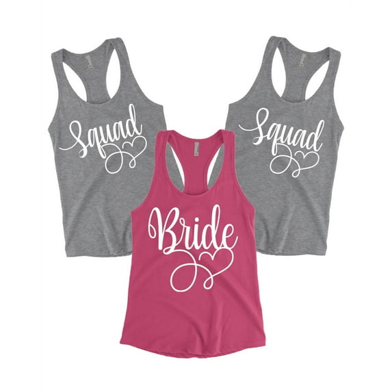 Awkward Styles Bride Tank Top Bride Squad Tanks Bachelorette Party Tank Top Bride Sleeveless Shirt Women's Bride Tank Cute Bridal Party Tank Top Bride Gifts for Her Wedding Day Top Before Wedding
