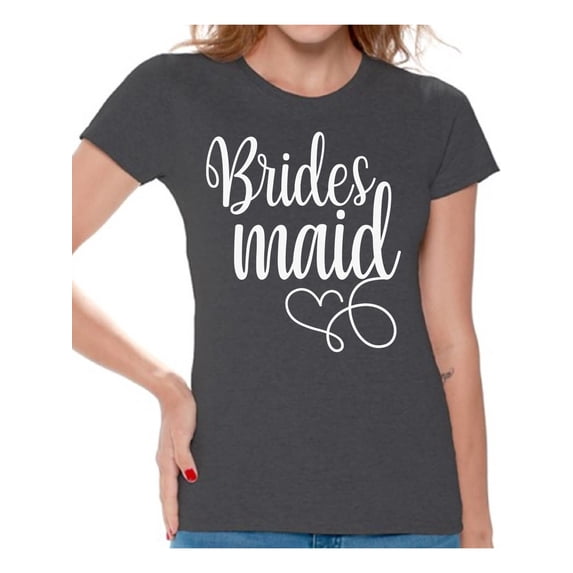 Awkward Styles Brides Maid Bridesmaid Shirt for Women Bride's Entourage Shirt Bridesmaid Shirt Wedding Gifts Bridal Party Shirt Bachelorette Party Outfit Birde Squad Shirt Gifts for Bridesmaid