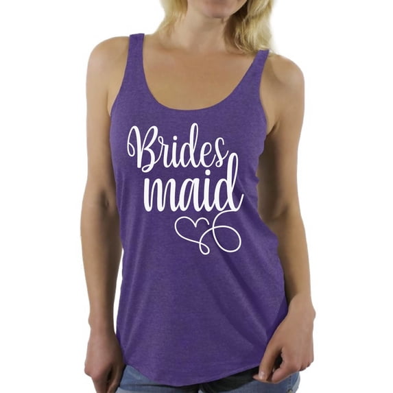 Awkward Styles Brides Maid Racerback Tank Top Bridesmaid Racerback Tank Top Bridesmaid Sleeveless Shirt for Her Women's Bridal Party Tank Top Bachelorette Wedding Party Gifts Wedding Tank Top