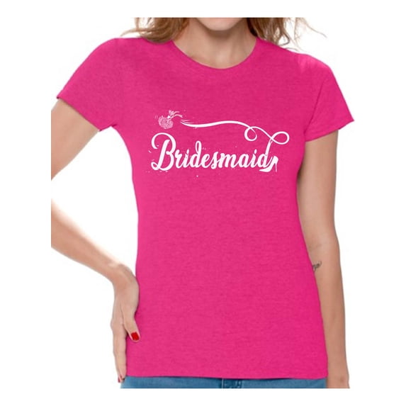 Awkward Styles Bridesmaid Tshirt for Women Bride's Entourage Shirt Bridesmaid Shirt Funny Wedding Gifts Bridal Party Shirt Bachelorette Party Outfit Birde Squad Shirt Cute Gifts for Bridesmaids