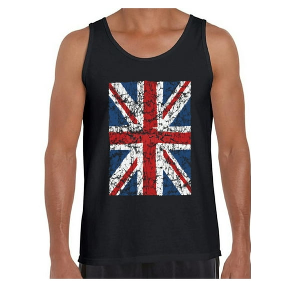 Awkward Styles British Flag Tanks for Men Britain Lovers Tank Top for Him New England T Shirt for Boyfriend Patriotic United Kingdom Flag T Shirt for Men Birthday Gifts for Englishmen