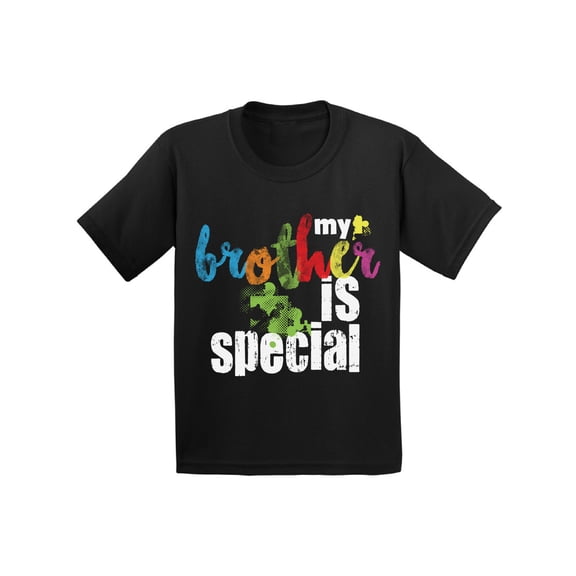 Awkward Styles My Brother Is Special Toddler Tshirt Autism Awareness Shirts Autism Puzzle T Shirt Autism Tshirt for Toddlers Family Autism Awareness Autistic Pride Gifts Autism Support Shirts for Kids
