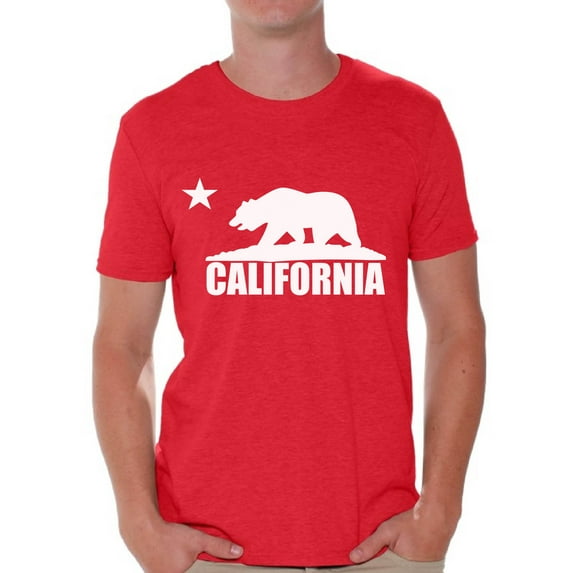 Awkward Styles California Bear Tshirt California Shirts for Men Cali Gifts Cali T-Shirt Gifts from California Men's California Bear Shirt Funny California Gifts