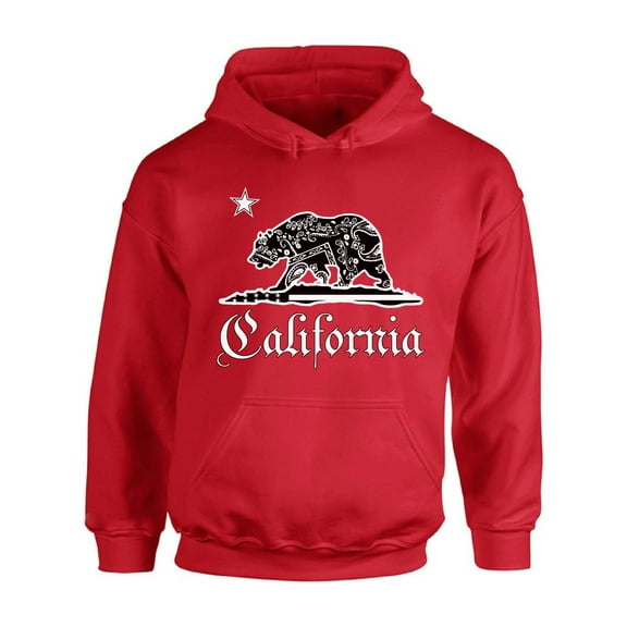 Awkward Styles California Republic Bandana Hooded Sweatshirt California Hoodie Unisex Cali Gifts California Bear Hoodie Sweater California Republic Sweater Gifts from California
