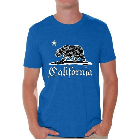 Awkward Styles California Republic Bandana Tshirt California Shirts for Men California Bear T Shirt Cali Gifts Cali T-Shirt Gifts from California