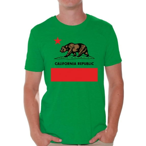 Awkward Styles California Republic Shirt for Men Vintage California T-shirt for Men California Love Summer T shirt for Men California State California Lover Men Tshirt I Love California