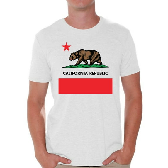Awkward Styles California Republic Shirt for Men Vintage California T-shirt for Men California Love Summer T shirt for Men California State California Lover Men Tshirt I Love California