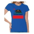 thumbnail image 1 of Awkward Styles California Republic Shirt for Women California State Women T-shirt United States of America Retro California Women T shirt California Gifts Summer Tshirt for Women Made in the USA, 1 of 4