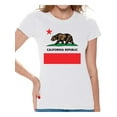 thumbnail image 1 of Awkward Styles California Republic Shirt for Women California State Women T-shirt United States of America Retro California Women T shirt California Gifts Summer Tshirt for Women Made in the USA, 1 of 4