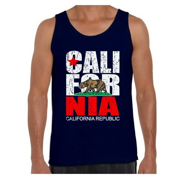 Awkward Styles California Republic Tank Top for Men California Republic Bear Tank Cali Gifts Men's California Tank Cali Muscle Shirt California Fitness Tank Top Gifts from California