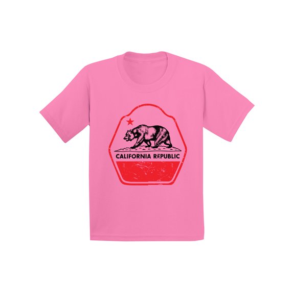 Awkward Styles California Republic Youth Shirt California Pride California Lover T shirt for Boys Kids Gifts California Lover T shirt for Girls Made in the USA Retro California Kids Tshirt