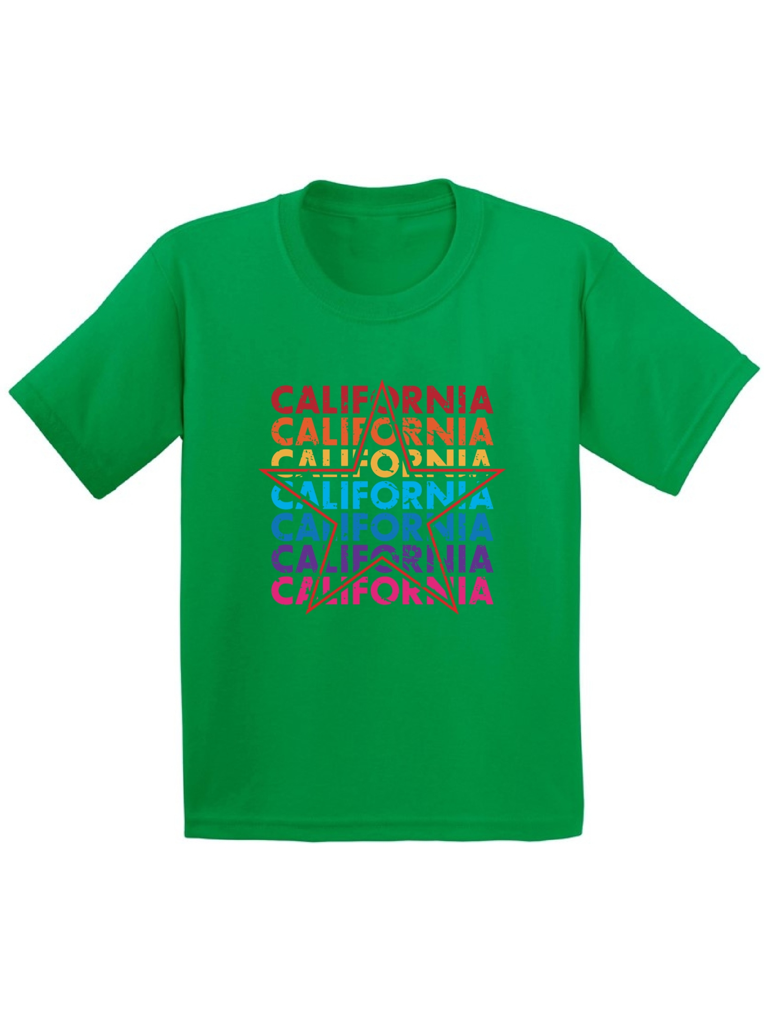 Awkward Styles California Star Youth Shirt San Francisco California State T shirt for Boys I Love California California State T shirt for Girls Kids Gifts California Lover Kids Tshirt - image 1 of 4