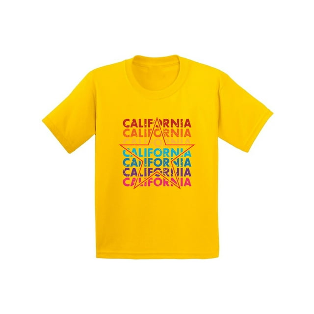 Awkward Styles California Star Youth Shirt San Francisco California State T shirt for Boys I Love California California State T shirt for Girls Kids Gifts California Lover Kids Tshirt