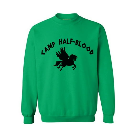 Awkward Styles Camp Half Blood Crewneck Geek Crewneck Geek Sweater Camp Half-Blood Unisex Clothing Nerd Clothing Mythology Lovers Gifts Mystical Crewneck Clothing for Her Gifts for Him