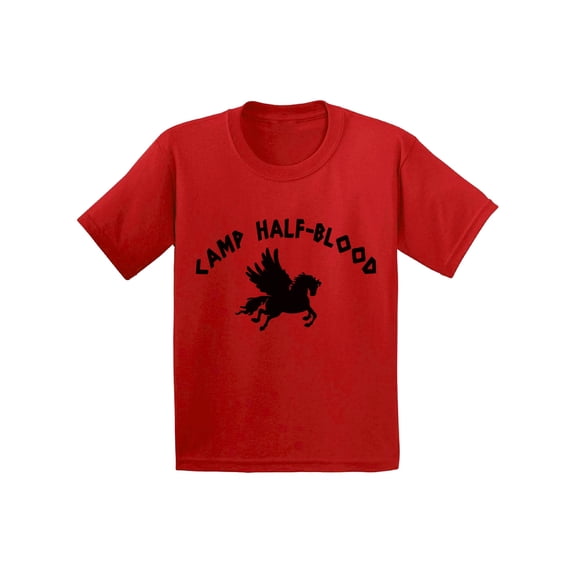 Awkward Styles Camp Half-Blood Kids Clothing Mythology Lovers Camp Half-Blood Youth T Shirt Camp Half Blood Shirt for Kids Geek Youth Tshirt for Kids Geek T-Shirt for Boys Cute Shirts for Girls