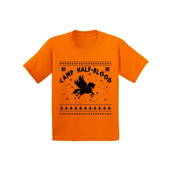 Awkward Styles Camp Half-Blood Kids Clothing Mythology Lovers Camp Half-Blood Youth T Shirt Camp Half Blood Shirt for Kids Geek Youth Tshirt for Kids Geek T-Shirt for Boys Cute Shirts for Girls