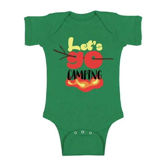 Awkward Styles Camping Bodysuit Short Sleeve for Newborn Baby Cute Gifts for 1 Year Old Baby Camp Clothing Funny Campfire One Piece Top for Baby Boy Funny Campfire One Piece Top for Baby Girl