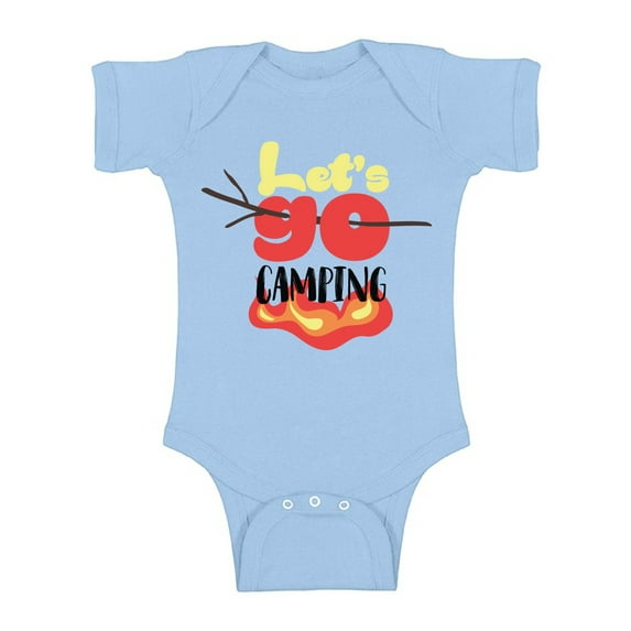 Awkward Styles Camping Bodysuit Short Sleeve for Newborn Baby Cute Gifts for 1 Year Old Baby Camp Clothing Funny Campfire One Piece Top for Baby Boy Funny Campfire One Piece Top for Baby Girl