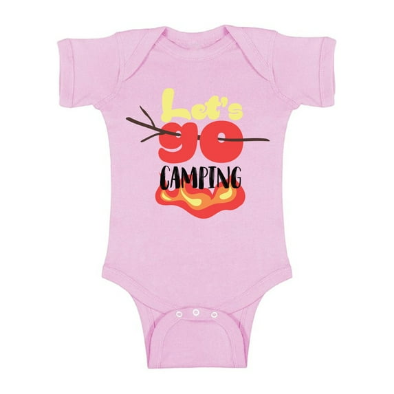 Awkward Styles Camping Bodysuit Short Sleeve for Newborn Baby Cute Gifts for 1 Year Old Baby Camp Clothing Funny Campfire One Piece Top for Baby Boy Funny Campfire One Piece Top for Baby Girl