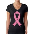 thumbnail image 1 of Awkward Styles Cancer Awareness Shirts for Womens Support Clothing Collection Pink Ribbon Breast Cancer Awareness Ladies V-neck Shirts Pink Ribbon Tee Shirt, 1 of 4