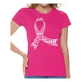 thumbnail image 1 of Awkward Styles Cancer Awareness Shirts for Womens Support Clothing Collection Ribbon Breast Cancer Awareness White Ladies Shirts White Ribbon T-shirts, 1 of 4