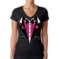 thumbnail image 1 of Awkward Styles Cancer Awareness Shirts for Womens Support Clothing Collection Cancer Awareness Tuxedo Ladies V-neck Shirts Tuxedo Cancer Costume Tee Shirt, 1 of 4