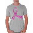 thumbnail image 1 of Awkward Styles Cancer Awareness Shirts for Mens Support Clothing Collection Ribbon Breast Cancer Awareness Pink Men Shirts Pink Ribbon T-shirts, 1 of 4
