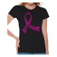 thumbnail image 1 of Awkward Styles Cancer Awareness Shirts for Womens Support Clothing Collection Ribbon Breast Cancer Awareness Pink Ladies Shirts Pink Ribbon T-shirts, 1 of 4