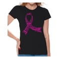 thumbnail image 1 of Awkward Styles Cancer Awareness Women's Shirts Ribbon Breast Cancer Awareness Pink Ladies Shirts Pink Ribbon T-shirts for Her, 1 of 4
