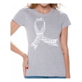 thumbnail image 1 of Awkward Styles Cancer Awareness Women's Shirts Ribbon Breast Cancer Awareness White Ladies Shirts White Ribbon T-shirts for Her, 1 of 4