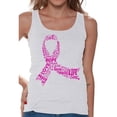 thumbnail image 1 of Awkward Styles Cancer Awareness Women's Tanks Ribbon Breast Cancer Awareness Pink Ladies Tank Top Pink Ribbon Sleeveless Shirt for Her, 1 of 4