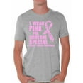 thumbnail image 1 of Awkward Styles Cancer Shirts I Wear Pink For Someone Special T-Shirt Breast Cancer Awareness Men's Shirt Breast Cancer Survivor Gifts Pink Ribbon Tshirt for Men Pink Cancer Support Ribbon Tshirt, 1 of 4