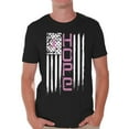 thumbnail image 1 of Awkward Styles Cancer Shirts Men's Hope Flag Tshirt Cancer Flag Shirt Breast Cancer Awareness Gifts for Him Breast Cancer Tshirt Pink Ribbon Flag T-Shirt Hope Shirts for Men Gifts for Cancer Survivor, 1 of 4